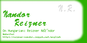 nandor reizner business card